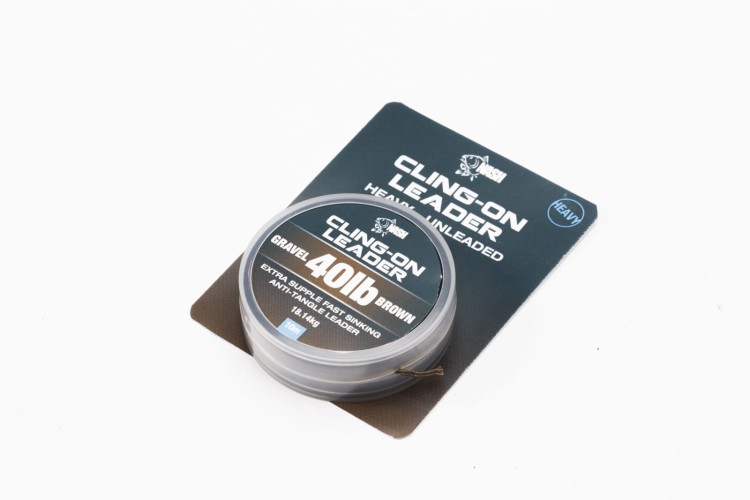 Nash Cling-On Leader Gravel 40 lb / 10 m - leader bezrdzenny (brązowy) 5055108984627 Karpiowe Graty - Zdjęcie 1