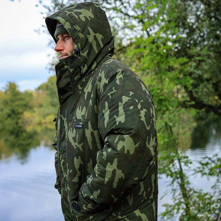 Sonik Heavy Weight Padded Jacket Camo 2XL - kurtka wędkarska NC0034 Karpiowe Graty - Zdjęcie 2