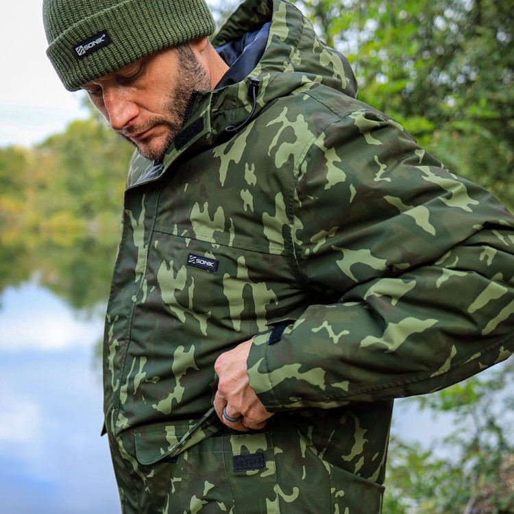 Sonik Heavy Weight Padded Jacket Camo 2XL - kurtka wędkarska  Karpiowe Graty - Zdjęcie 3