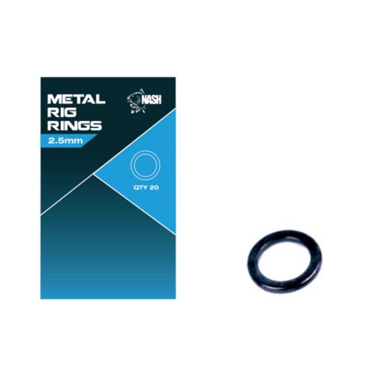 Nash Metal Rig Rings 2,5 mm - pierścienie 5055108983293 Karpiowe Graty - Zdjęcie 1