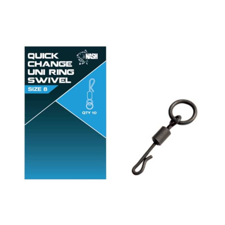 Nash Quick Change Uni Ring Swivel - krętlik do ronnie riga 5055108980902 Karpiowe Graty - Zdjęcie 1