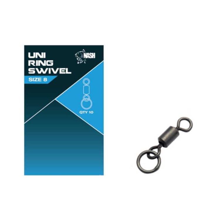 Nash Uni Ring Swivel - krętlik 5055108980834 Karpiowe Graty - Zdjęcie 1
