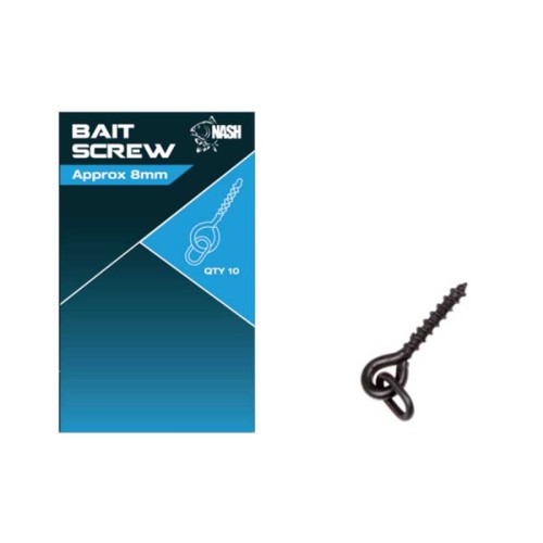 Nash Bait Screws Approx 8 mm - wkrętka metalowa do przynęt 5055108980506 Karpiowe Graty - Zdjęcie 1