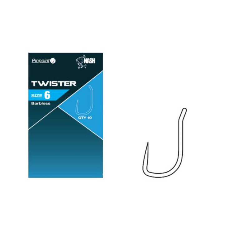 Nash Chod Twister Size 6 Barbless - haki karpiowe bezzadziorowe 5055108961529 Karpiowe Graty - Zdjęcie 1