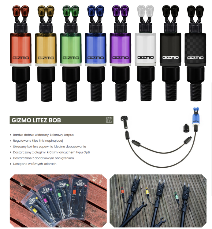 Sonik Gizmo Litez Bob Red - hanger (czerwony)  Karpiowe Graty - Zdjęcie 4
