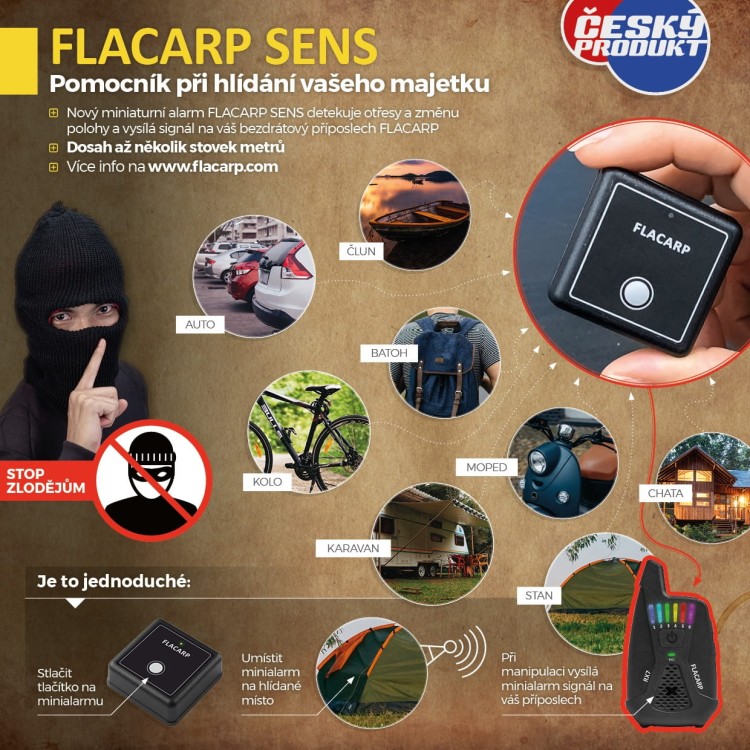 Flacarp RF-SENS – mikroalarm  Karpiowe Graty - Zdjęcie 3