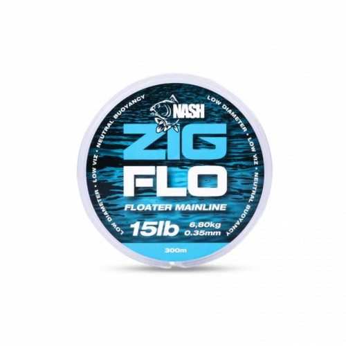 Nash NXT Zig Flo 15lb 300m 5055108926870 Karpiowe Graty - Zdjęcie 1