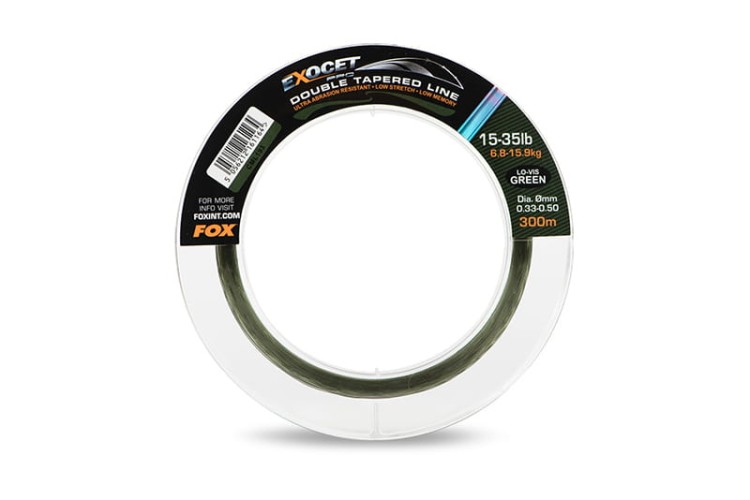 Fox Exocet Pro (Low vis green) double tapered line 0.30mm - 0.50mm x 300m -  strzałówka  Karpiowe Graty - Zdjęcie 3