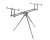 Delphin Tripod TPX3 Silver (3 wędki) - stojak wędkarski 8586018479233 Karpiowe Graty - Zdjęcie 1