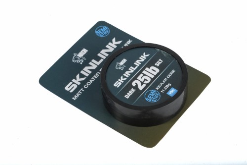 Nash SkinLink Semi-Stiff 25 lb / 10 m Silt - plecionka w otulinie (czarna, półsztywna) 5055108928409 Karpiowe Graty - Zdjęcie 1