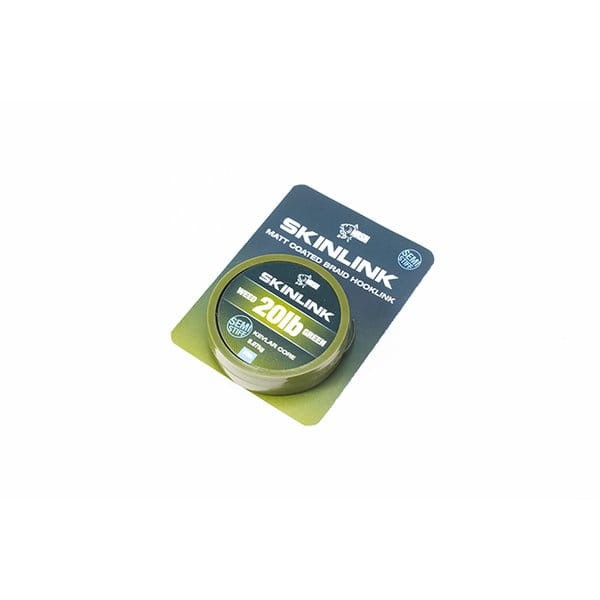 Nash SkinLink Semi-Stiff 20 lb / 10 m Weed - plecionka w otulinie (zielona, półsztywna) 5055108928355 Karpiowe Graty - Zdjęcie 1