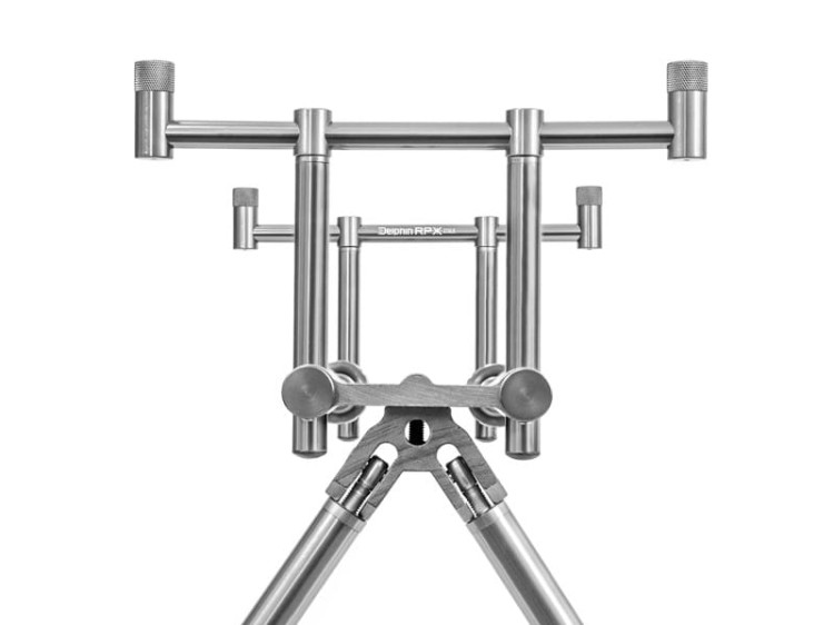 Delphin Rodpod RPX Stalk Silver Buzzbar (2 wędki) - stojak wędkarski  Karpiowe Graty - Zdjęcie 4