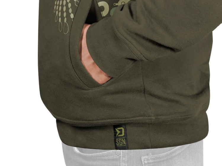 Delphin Tackle Karp (rozmiar S) - bluza wędkarska z kapturem  Karpiowe Graty - Zdjęcie 4