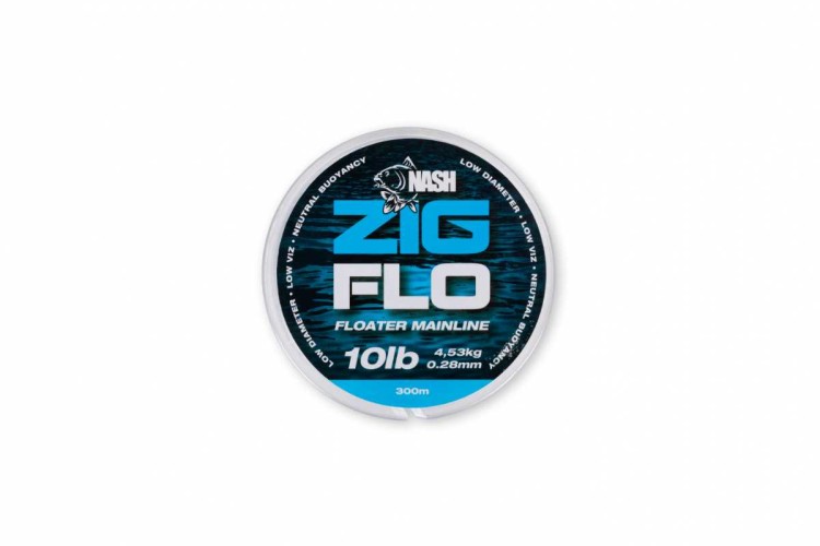 Nash NXT Zig Flo 10 lb 300 m - żyłka do zig riga 5055108926849 Karpiowe Graty - Zdjęcie 1