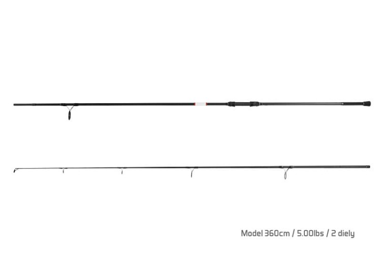Delphin Bomber 360 cm / 5,00 lbs (2 cz.) - wędka spod / marker 121212010 Karpiowe Graty - Zdjęcie 2