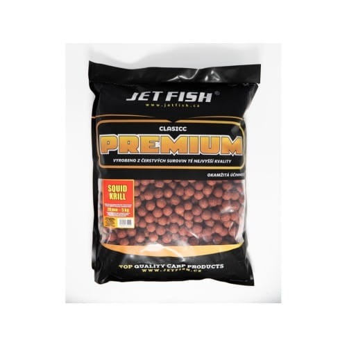 Jet Fish Kulki Premium Squid / Krill 5 KG 20 MM  Karpiowe Graty - Zdjęcie 1