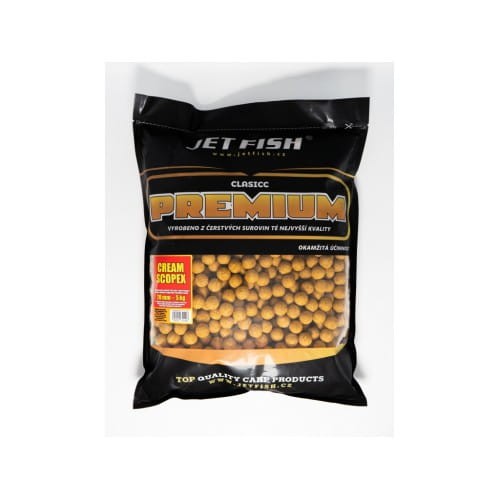 Jet Fish Kulki Premium Cream / Scopex 5 KG 20 MM  Karpiowe Graty - Zdjęcie 1
