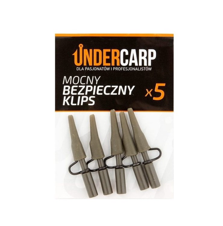 Undercarp Mocny Bezpieczny Klips (zielony) 5905279471085 Karpiowe Graty - Zdjęcie 1
