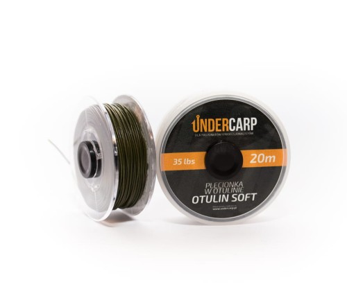Undercarp Plecionka Przyponowa w Otulinie 35 lb / 20 m Otulin Soft (zielona) 5902721601755 Karpiowe Graty - Zdjęcie 1