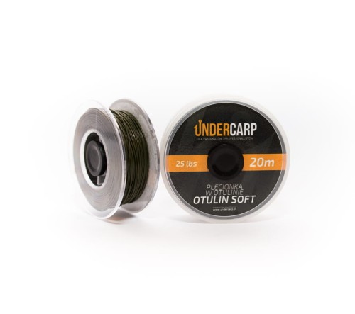 Undercarp Plecionka Przyponowa w Otulinie 25 lb / 20 m Otulin Soft (zielona) 5902721601724 Karpiowe Graty - Zdjęcie 1