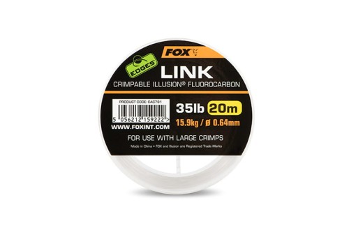 Fox Edges Link Illusion Fluorocarbon 0,53 mm / 25 lb (20 m) - fluorocarbon CAC789 Karpiowe Graty - Zdjęcie 2