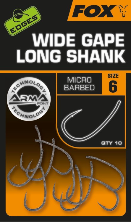 Fox Edges Armapoint Super Wide Gape  Long Shank Size 6 - haki karpiowe  Karpiowe Graty - Zdjęcie 3