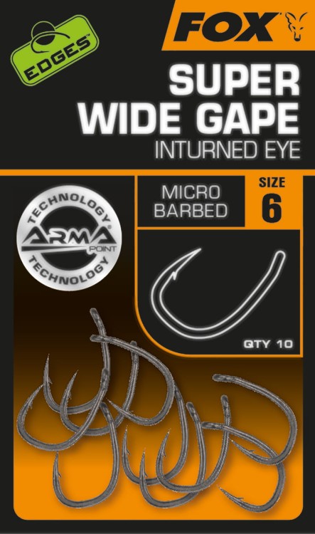 Fox Edges Armapoint Super Wide Gape (Inturned Eye) Size 6 - haki karpiowe  Karpiowe Graty - Zdjęcie 3