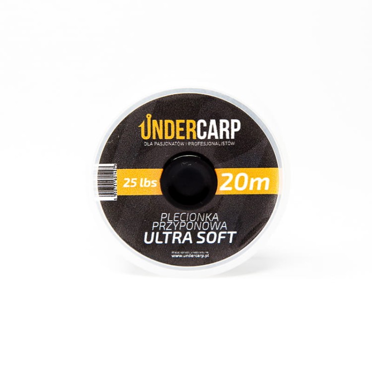 Undercarp Plecionka Przyponowa 25 lb / 20 m Ultra Soft (brązowa) 5902721601410 Karpiowe Graty - Zdjęcie 1