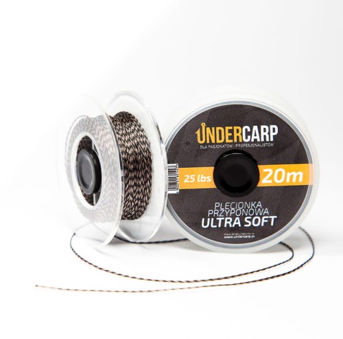 Undercarp Plecionka Przyponowa 25 lb / 20 m Ultra Soft (brązowa) UC90 Karpiowe Graty - Zdjęcie 2
