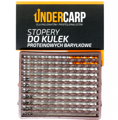 Undercarp Stopery do Kulek Proteinowych Baryłkowe Twarde (brązowe)  Karpiowe Graty - Zdjęcie 3