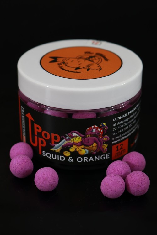 The Ultimate Pop Up Squid Orange 12 mm - kulki pływające 5903855431737 Karpiowe Graty - Zdjęcie 1