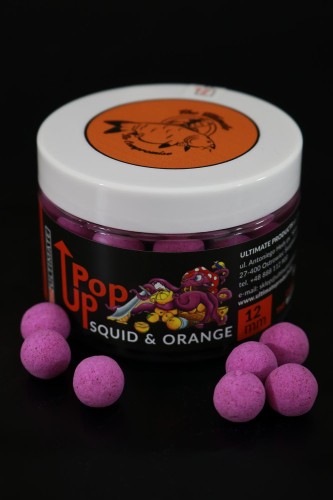 The Ultimate Pop Up Squid Orange 15 mm - kulki pływające 5903855431744 Karpiowe Graty - Zdjęcie 1