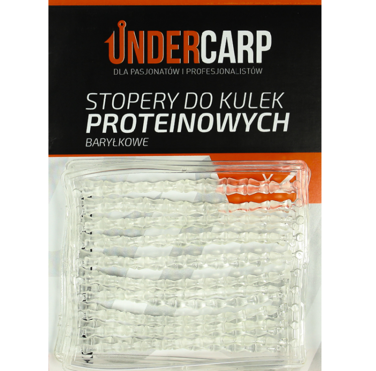 Undercarp Stopery do Kulek Proteinowych Baryłkowe (przezroczyste) 5902721601328 Karpiowe Graty - Zdjęcie 1