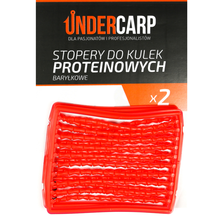 Undercarp Stopery do Kulek Proteinowych Baryłkowe (czerwone) 5902721601298 Karpiowe Graty - Zdjęcie 1