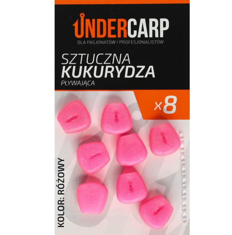 Undercarp Sztuczna Kukurydza Pływająca Różowa UC104 Karpiowe Graty - Zdjęcie 2