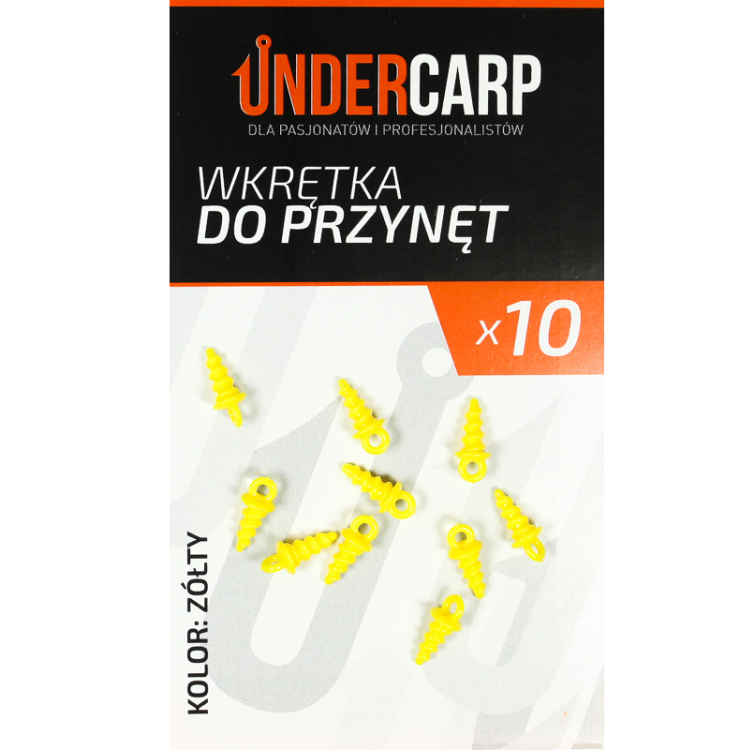 Undercarp Wkrętka do Przynęt (żółta) UC134 Karpiowe Graty - Zdjęcie 2