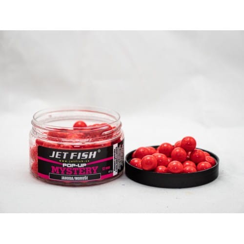 Jet Fish Pop Up Mystery 12 mm Truskawka / Morwa - kulki pływające 1925010 Karpiowe Graty - Zdjęcie 2