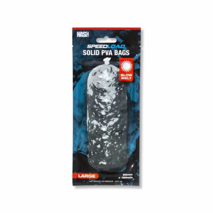 Nash Speedload Solid PVA Bags Large Fast Melt - szybko rozpuszczalne worki PVA  Karpiowe Graty - Zdjęcie 1