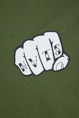 Navitas Knuckles Tee Green (rozmiar S) - koszulka wędkarska NTTT4836-S Karpiowe Graty - Zdjęcie 2