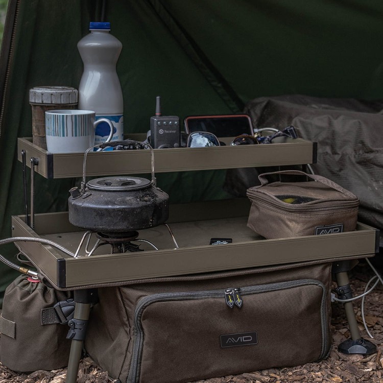 Avid Carp Double Decker Bivvy Organiser - składany organizer wędkarski A0430046 Karpiowe Graty - Zdjęcie 2