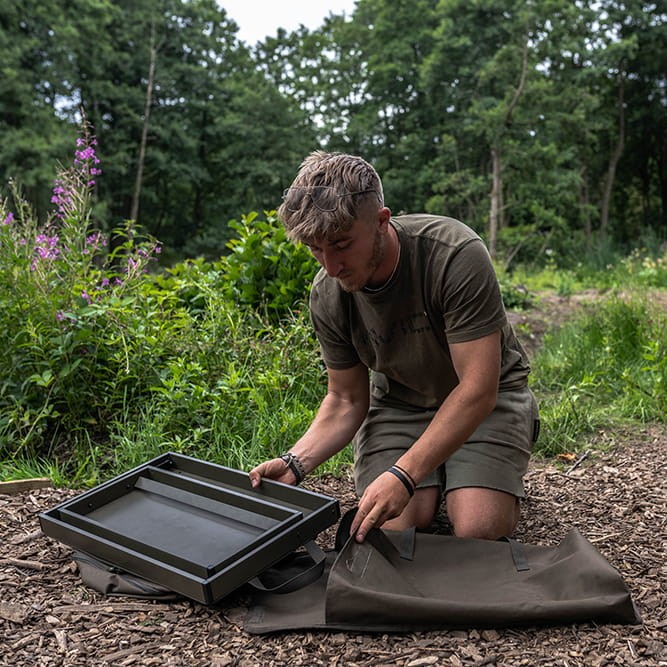 Avid Carp Double Decker Bivvy Organiser - składany organizer wędkarski  Karpiowe Graty - Zdjęcie 7