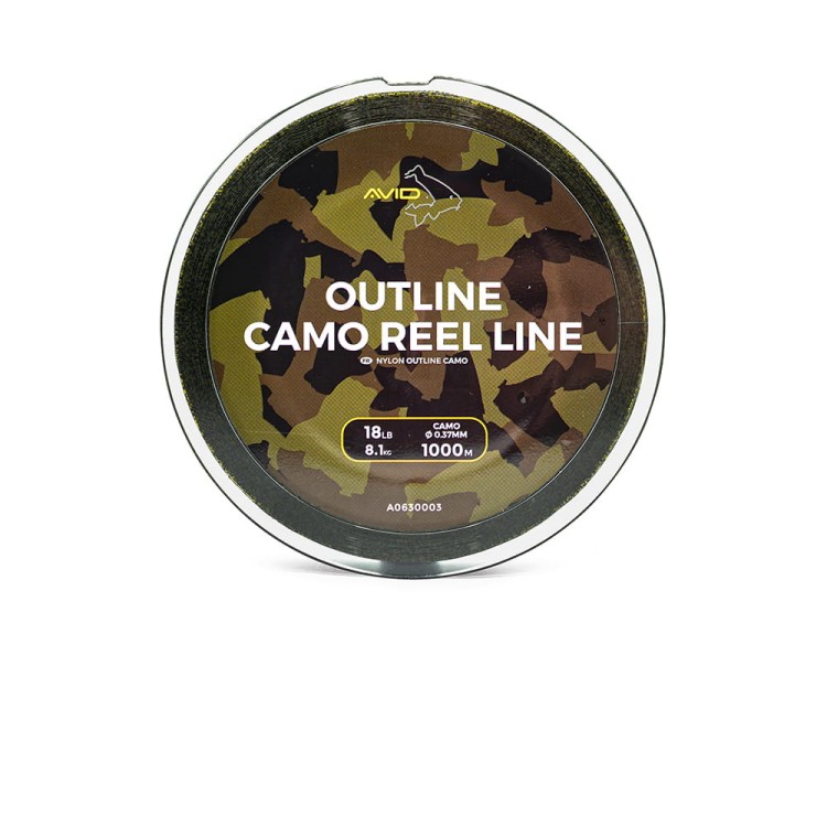 Avid Carp Outline Camo Reel Line 12 lb / 1000 m - żyłka karpiowa 5055977494463 Karpiowe Graty - Zdjęcie 1
