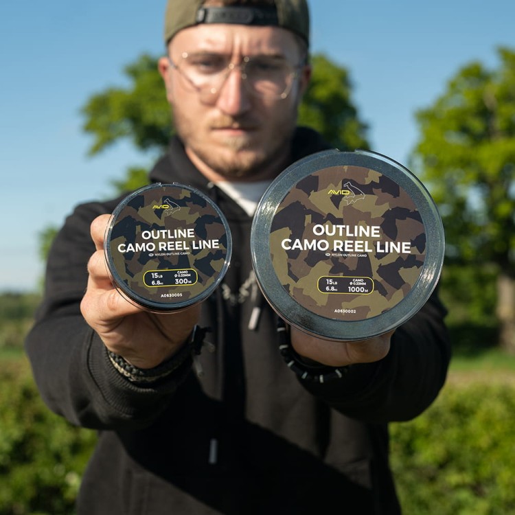 Avid Carp Outline Camo Reel Line 12 lb / 1000 m - żyłka karpiowa A0630001 Karpiowe Graty - Zdjęcie 2