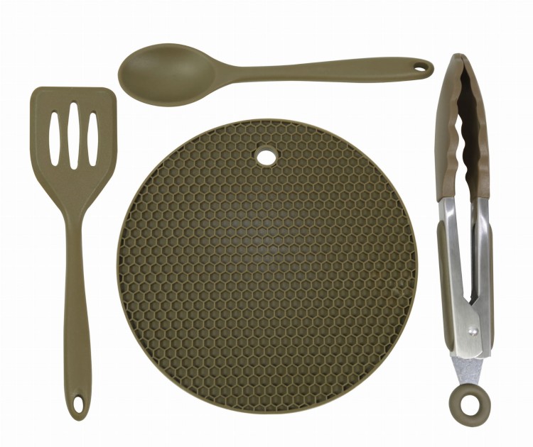 Trakker Armolife Silicone Utensil Set - zestaw kuchenny 5060461946892 Karpiowe Graty - Zdjęcie 1