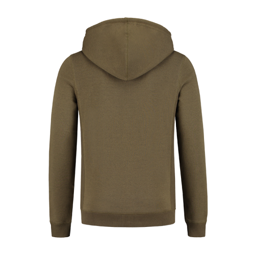 KCL224 - zip hoodie olive Back.png