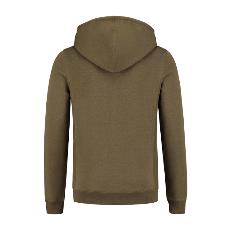 KCL224 - zip hoodie olive Back.png