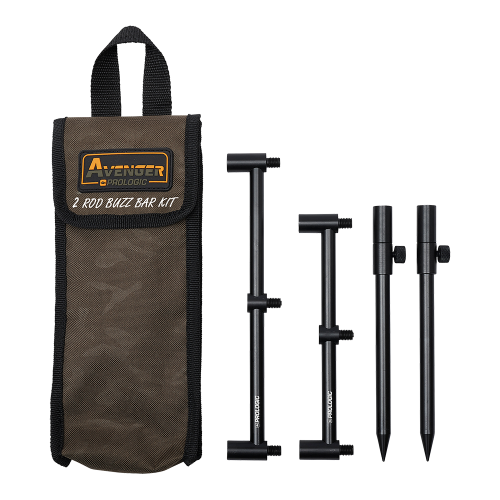 Prologic Avenger Buzz Bar Kit &amp; Carrycase 2 Rod 20-34 cm - zestaw buzz barów na 2 wędki 5706301650221 Karpiowe Graty - Zdjęcie 1