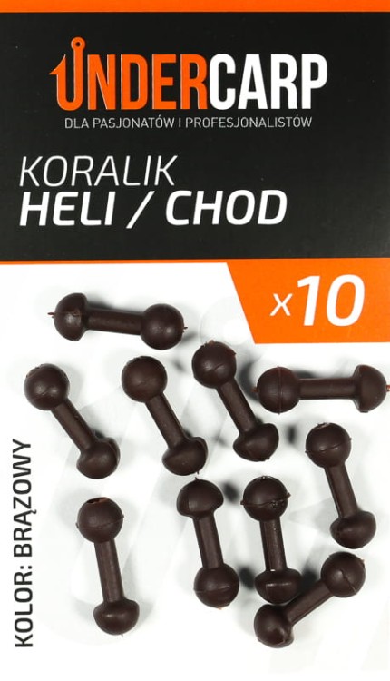 Undercarp Koralik Heli/Chod (brązowy)  Karpiowe Graty - Zdjęcie 3
